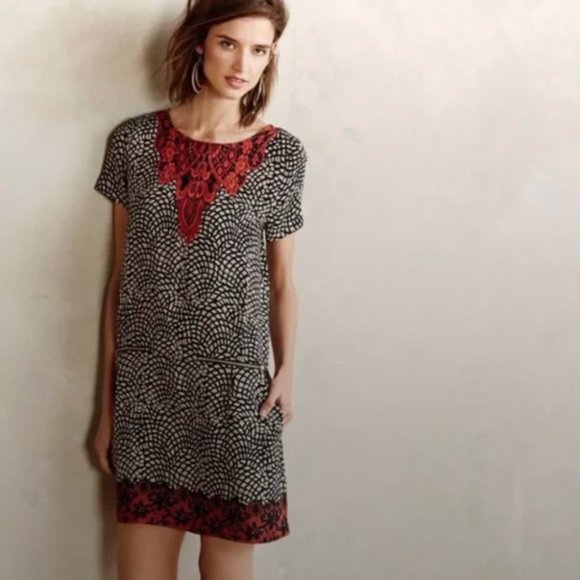 Anthropologie Dresses & Skirts - Anthropologie Kachel 100% Silk Mini Dress Sz 4P